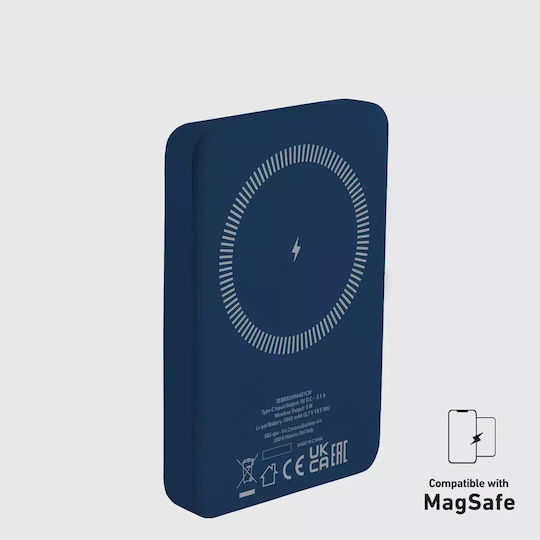 SBS MagSafe Power Bank 5000mAh 5W with USB-C Port Blue view 8