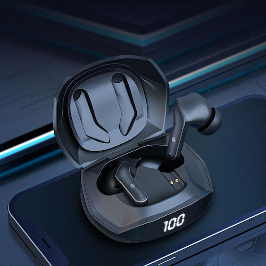 Onikuma T33 In-ear Bluetooth Handsfree Earphones with Charging Case Black view 6