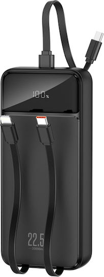 XO PR275 Power Bank 20000mAh 18W Quick Charge 2.0 / Quick Charge 3.0 Black Ansicht 2