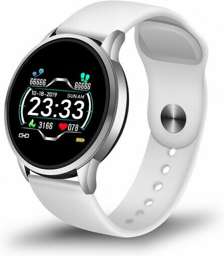 Lige BW0072 45mm Smartwatch with Heart Rate Monitor (White)