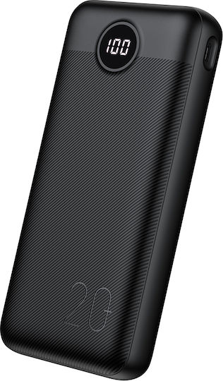 Veger L20S Power Bank 20000mAh 20W with 2 USB-A Ports and USB-C Port Power Delivery / Quick Charge 3.0 Black