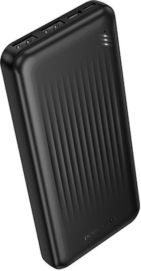 Borofone BJ78 Power Bank 10000mAh with 2 USB-A Ports Black