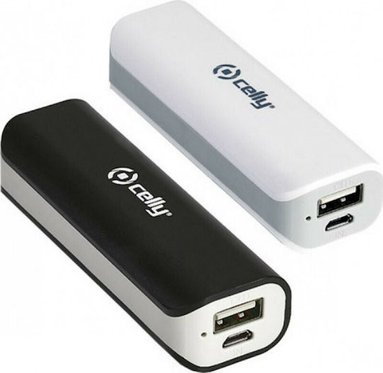 Celly Bi Power Bank 2200mAh with USB-A Port Black