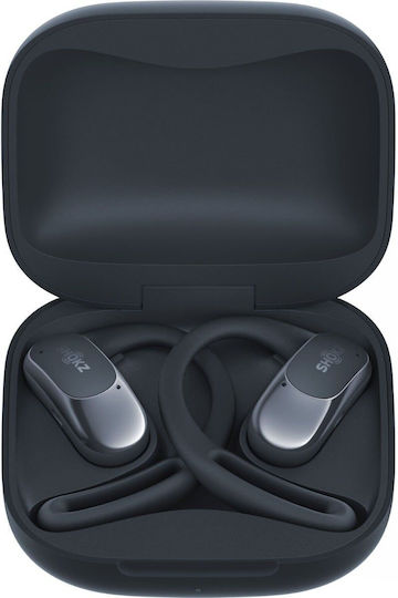 Shokz OpenFit Air Open Ear Bluetooth Handsfree Earphones with Sweat Resistance and Charging Case Black vue 3