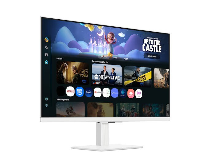 Samsung M5 M50F VA Smart Monitor 32" FHD 1920x1080 with 4ms Response Time GTG White view 2