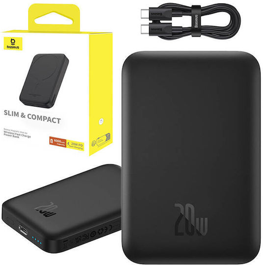 Baseus MagSafe Power Bank 6000mAh 20W with USB-C Port Black view 4