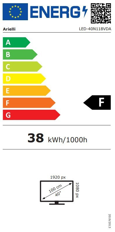 Arielli Smart TV 40" Full HD LED LED-40N118VDA (2025) view 2