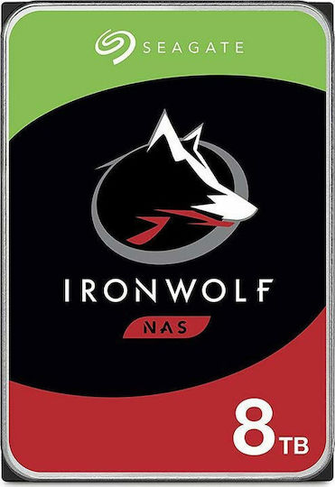 Seagate Ironwolf 8TB HDD Hard Drive 3.5" SATA III 7200rpm with 256MB Cache for NAS ST8000VN004 vue 4