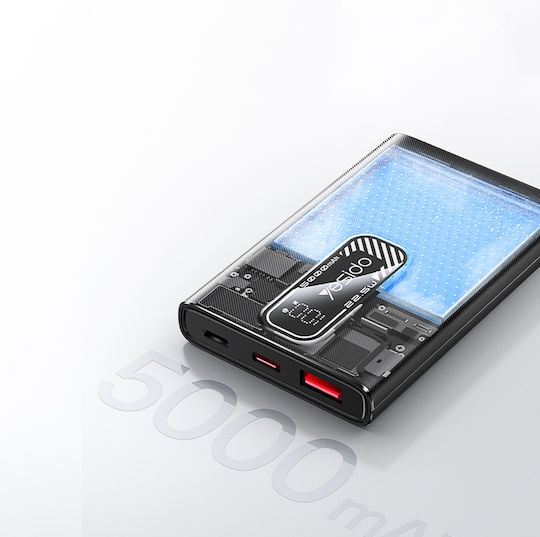 Yesido YP92 Power Bank 5000mAh 22.5W with USB-A Port and USB-C Port Black view 3