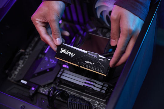 Kingston Fury Beast RGB DDR5 32GB RAM with 2x16GB Modules and Speed 6000 for Desktop KF560C36BBE2AK2-32 view 3
