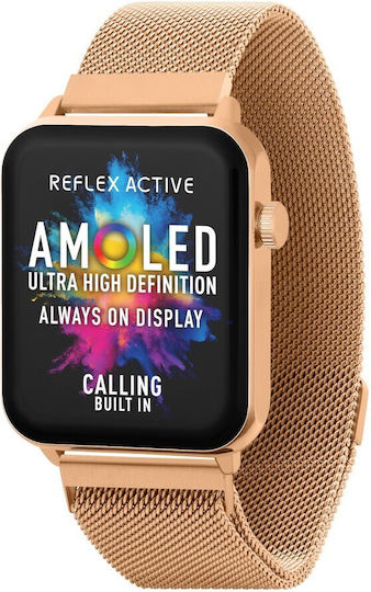 Reflex Active Series 30 36mm Smartwatch with Heart Rate Monitor (Rose Gold Mesh)