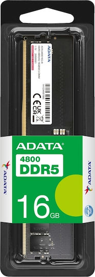 Adata DDR5 with Module 1x16GB and Speed 4800 for Desktop AD5U480016G-S view 5