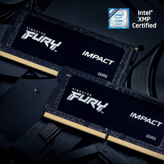Kingston Fury Impact DDR5 with Module 1x16GB and Speed 4800 for Laptop KF548S38IB-16 vue 6