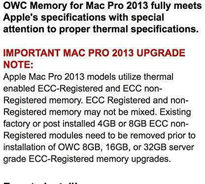 OWC Pc3-14900 DDR3 with Module 1x16GB and Speed 1866 for Server OWC1866D3MPE16G view 3