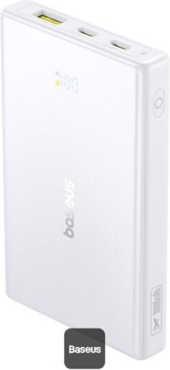 Baseus PicoGo Power Bank 10000mAh 20W with USB-A Port and 2 USB-C Power Delivery Ports White vue 3