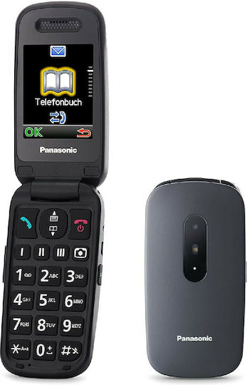 Panasonic KX-TU446 Single SIM Mobile with Large Buttons Gray view 1