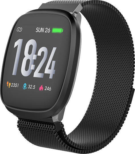 Trevi T-FIT-260 Smartwatch with Heart Rate Monitor (Black)