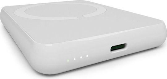 Puro Power Mag MagSafe 5000mAh 20W Power Delivery White view 2
