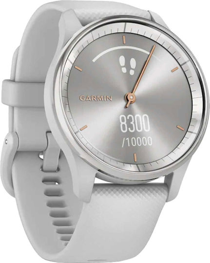 Garmin vívomove Trend Stainless Steel 40mm Waterproof Smartwatch with Heart Rate Monitor (Silver) view 2