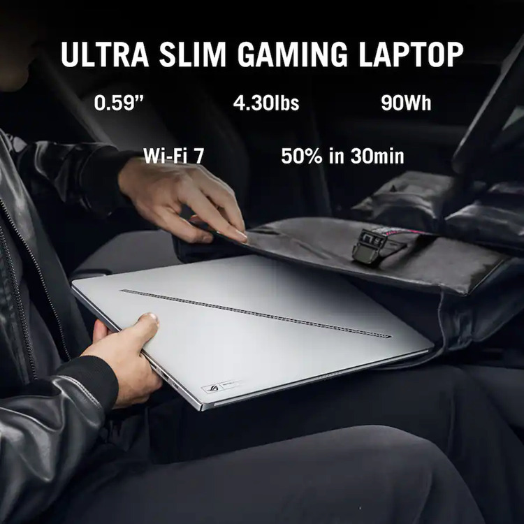 Asus ROG Zephyrus G16 16" OLED QHD+ 240Hz (Ultra 9-285H/32GB/2.0TB SSD/GeForce RTX 5070 Ti/W11 Pro) (US Keyboard) view 4