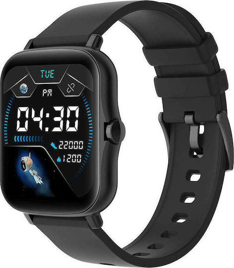 Colmi P8 Plus GT 45mm Smartwatch with Heart Rate Monitor (Black)