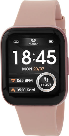 Marea B57013 Smartwatch with Heart Rate Monitor (Pink)