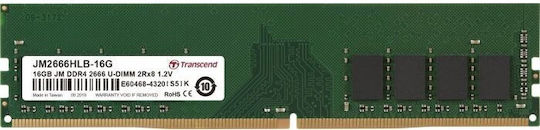 Transcend JetRam DDR4 with Module 1x16GB and Speed 2666 for Desktop JM2666HLB-16G view 2