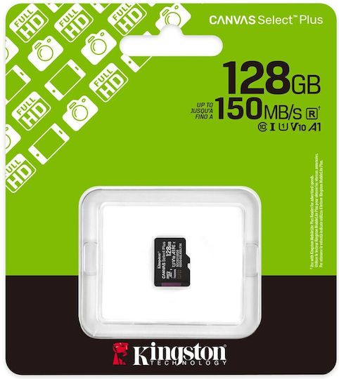 Kingston Canvas Select Plus microSDXC 128GB U1 V30 A1 150MB/s view 4