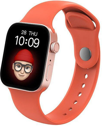 TK700 44mm Smartwatch with Heart Rate Monitor (Red) view 1