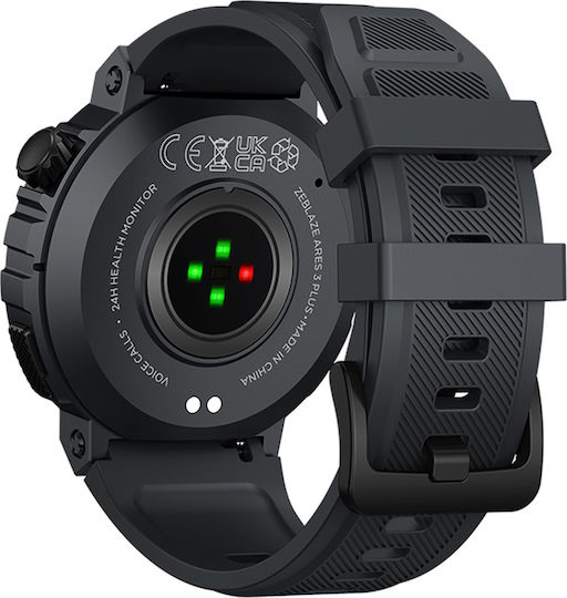 Zeblaze Ares 3 Plus Smartwatch with Heart Rate Monitor (Black) vue 9