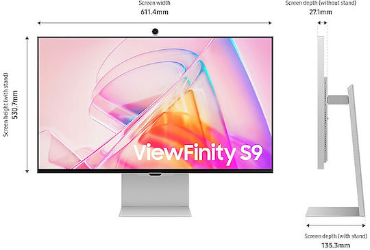 Samsung ViewFinity S9 S90PC IPS HDR Smart Monitor 27" 5120x2880 with Response Time 5ms GTG vista 6