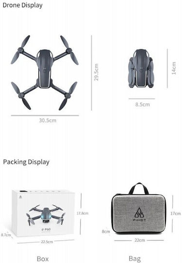 P60 Pro Drone with 4K Camera and Controller view 2
