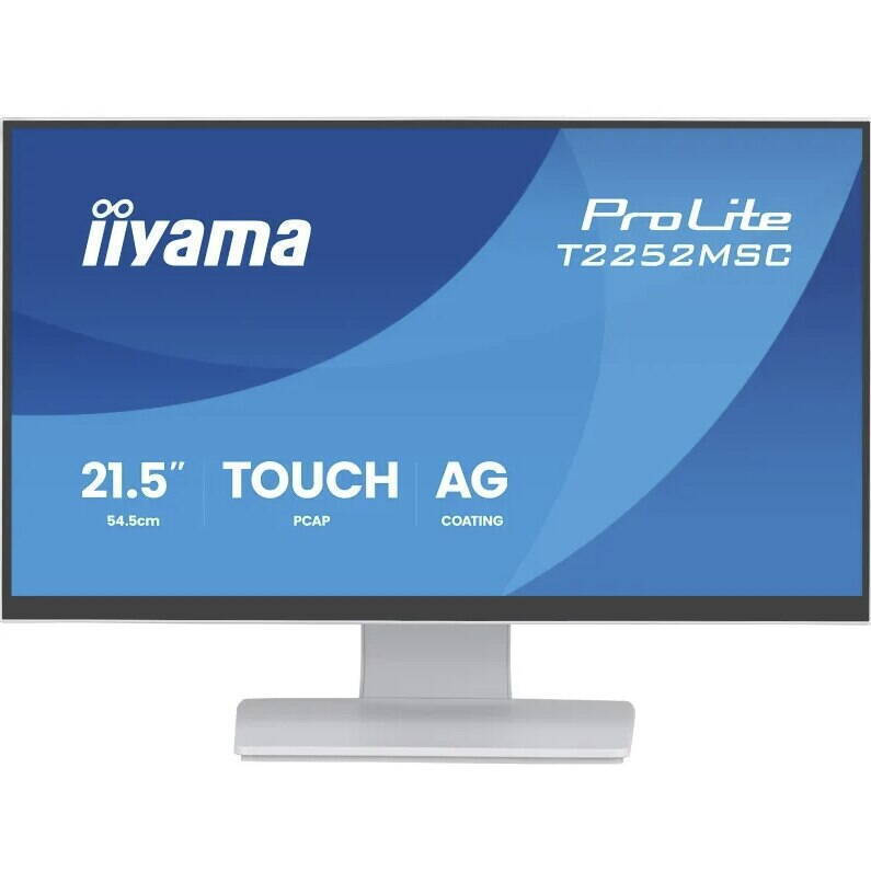 Iiyama T2252MSC-W2AG IPS Touch Monitor 21.5" FHD 1920x1080 with Response Time 5ms GTG White view 1