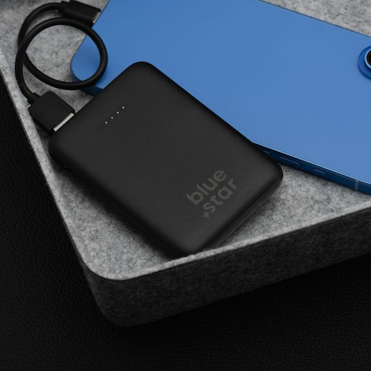 Blue Star W0539 Power Bank 5000mAh with 2 USB-A Ports and USB-C Port Black view 4