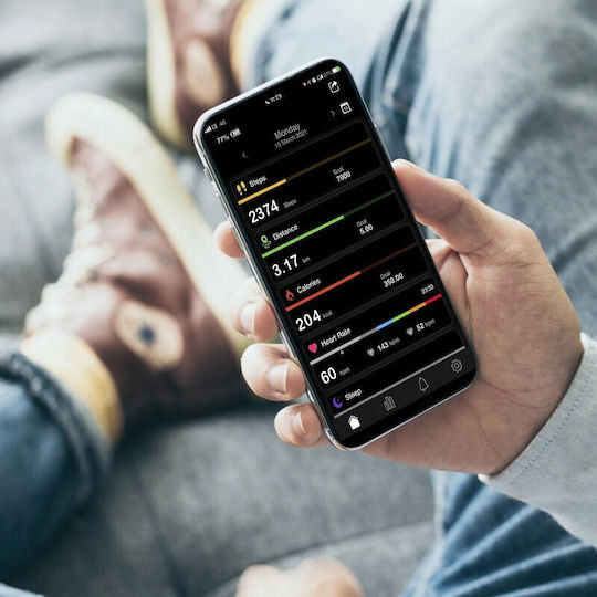 Reflex Active Series 06 36mm Smartwatch with Heart Rate Monitor (Black Stone) view 9