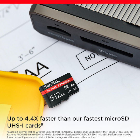 Sandisk SDXC 512GB Class 10 UHS-I 880MB/s with Adapter view 2