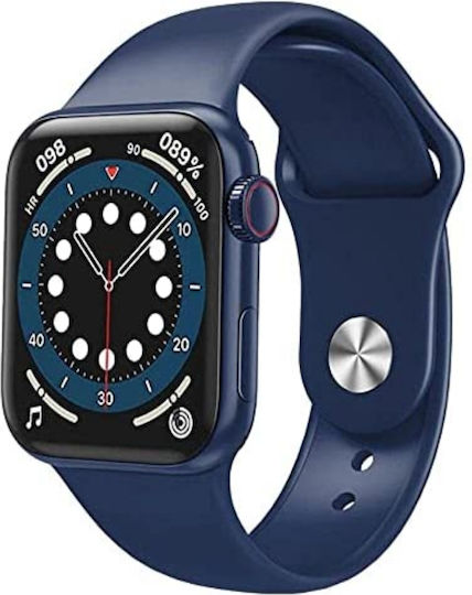 WearFit HW22 Pro Max 45mm Smartwatch with Heart Rate Monitor (Navy Blue) view 1