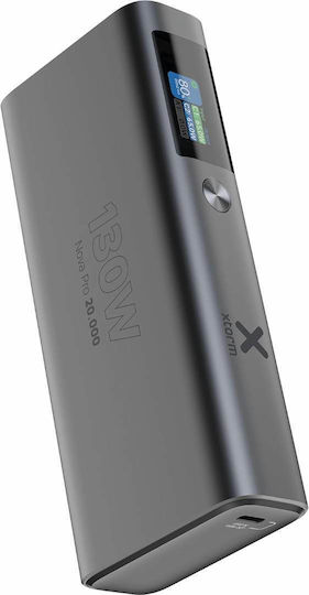 Xtorm Nova Pro Power Bank 20000mAh 130W with USB-A Port and 2 USB-C Ports Power Delivery Gray
