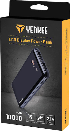 Yenkee YPB 1020 Power Bank 10000mAh with 3 USB-A Ports Black view 2