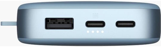 Fresh 'n Rebel Power Bank 18000mAh 20W with USB-A Port and 2 USB-C Ports Power Delivery Dive Blue view 3