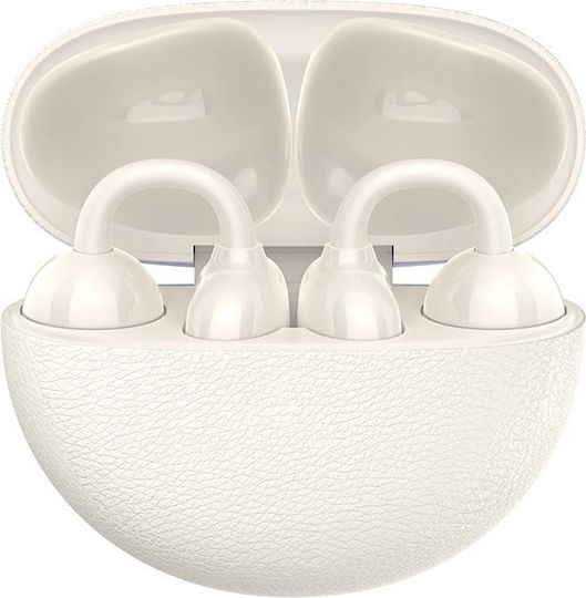 Wiwu Ai305 Open Ear Bluetooth Handsfree Earphones with Charging Case White view 1