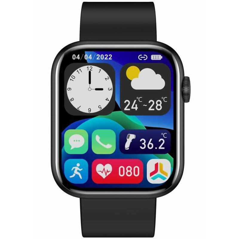 Gravity GT3-3 Smartwatch with Heart Rate Monitor Black