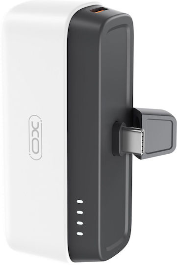 XO PR244 USB-C Power Bank 5000mAh 20W Quick Charge 2.0 / Quick Charge 3.0 White