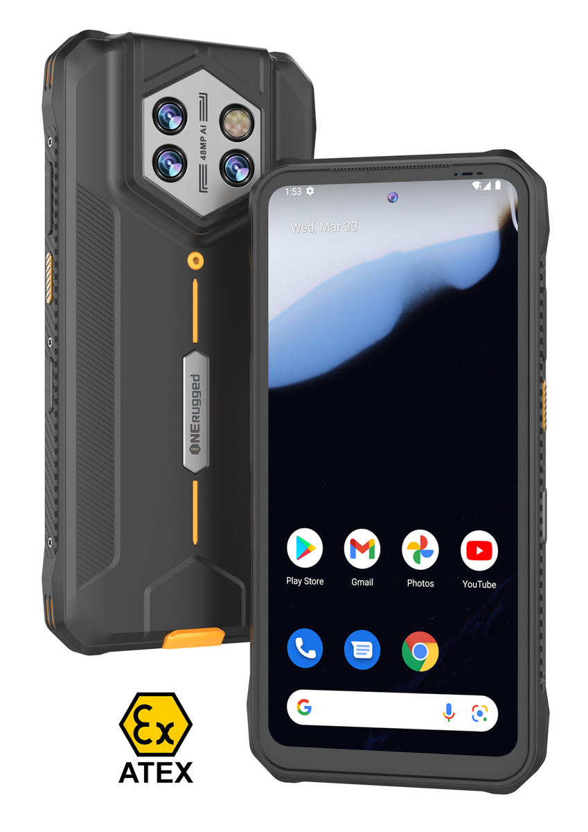 ONERugged P1 Dual SIM (8/128GB) Rugged Smartphone Black