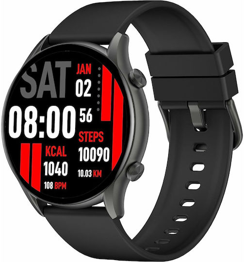 Kieslect Kr Smartwatch with Heart Rate Monitor (Black) view 3