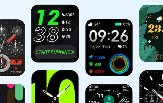 Haylou RS4 LS12 37mm Smartwatch with Heart Rate Monitor (Silver) view 9