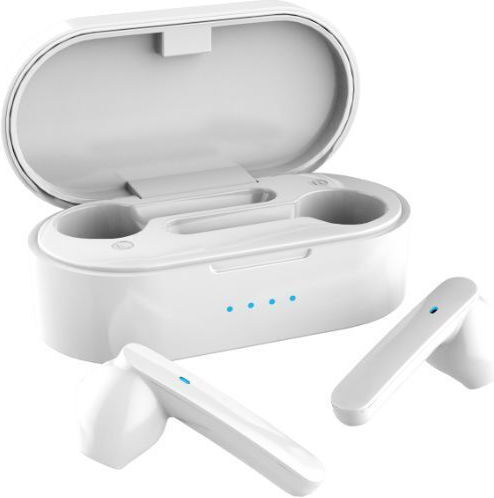Akai Proffesional BTE-J10 In-ear Bluetooth Handsfree Earphones with Charging Case White