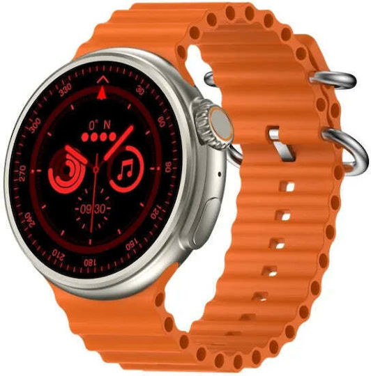 Z78 Ultra 49mm Smartwatch with Heart Rate Monitor (Orange) view 3