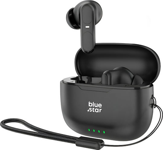 Blue Star BK31 In-ear Bluetooth Handsfree Earphones with Charging Case Black view 5