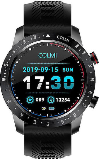 Colmi Sky 6 49mm Smartwatch with Heart Rate Monitor (Black)